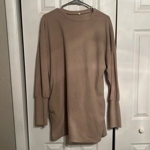 Beige oversized dress